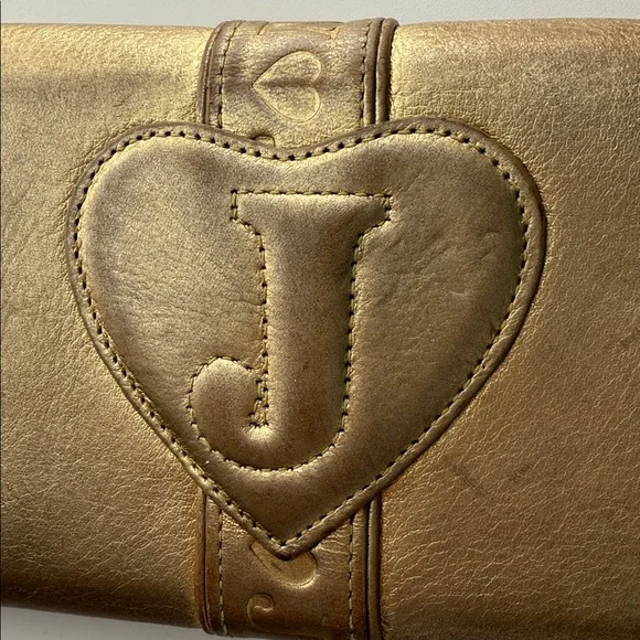 Juicy Couture Vintage Gold Tone Wallet - Picture 16 of 17